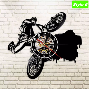 Mountain biking Wall Clock