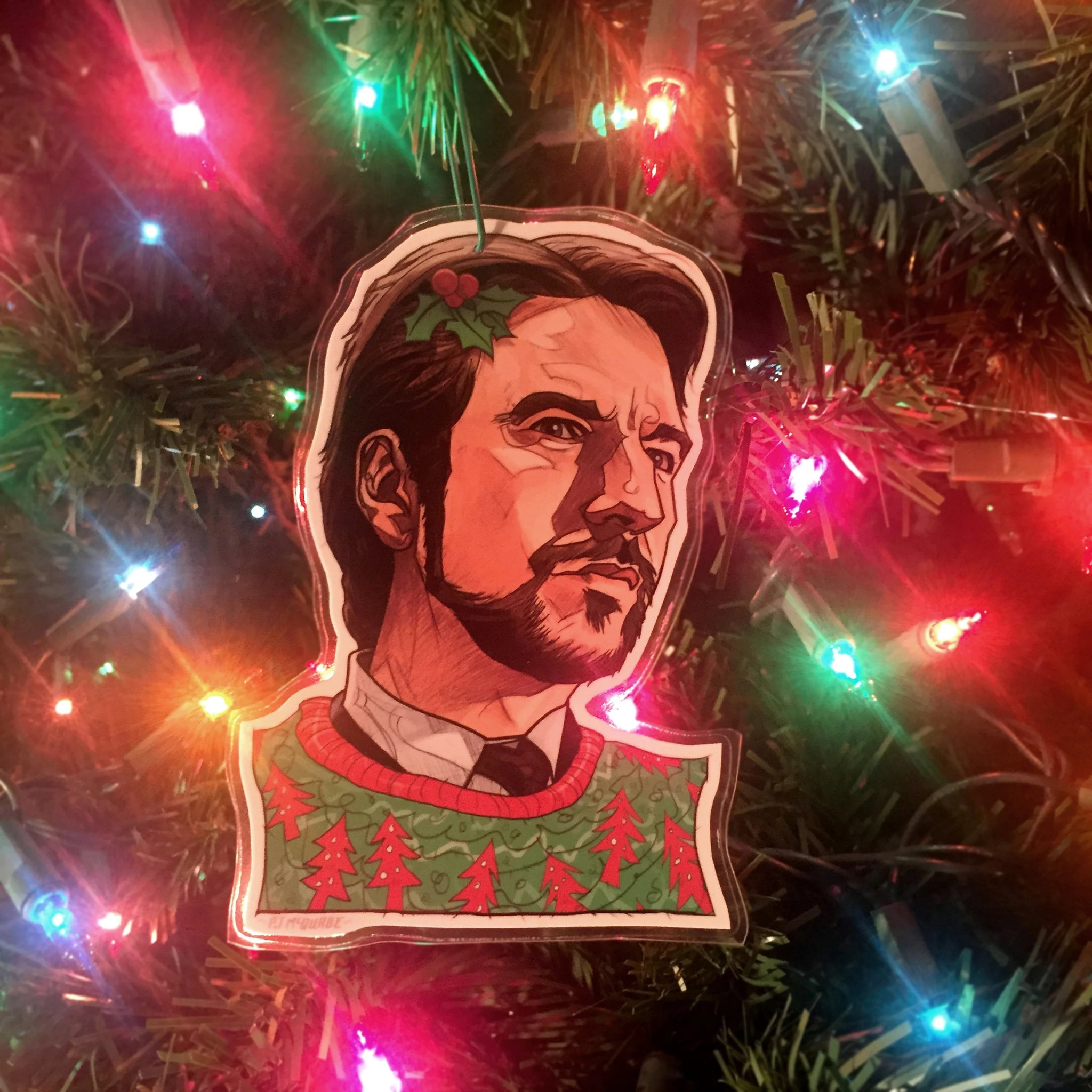 DIE HARD Christmas Mica Ornament