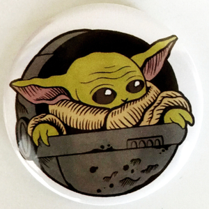 Baby Yoda Badge Pin