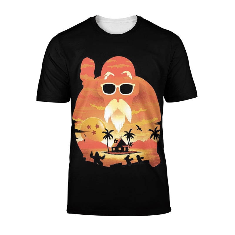 Dragon Ball Master Roshi Sunset Cool T-Shirt