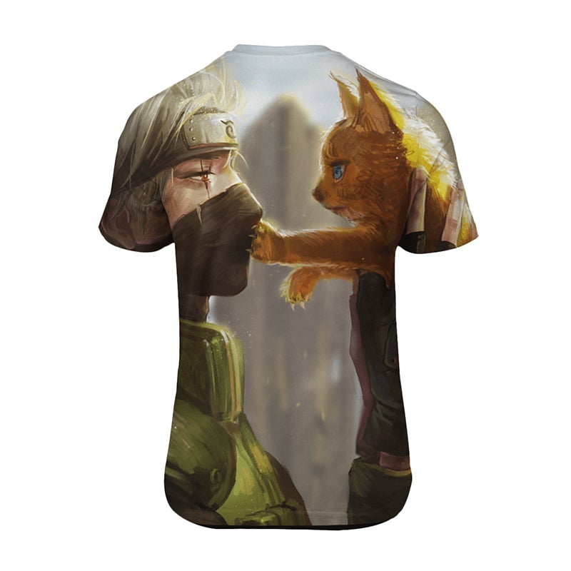 Naruto Kakashi Hatake X Kurama 3D T-Shirt