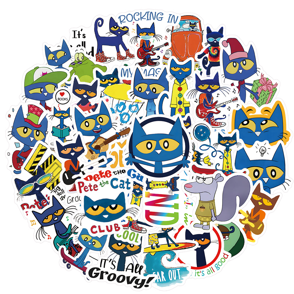 Pete Cat Rock Stickers