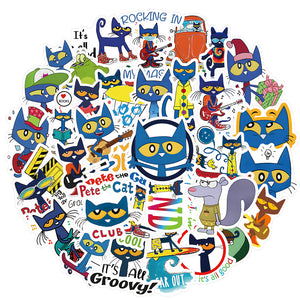 Pete Cat Rock Stickers