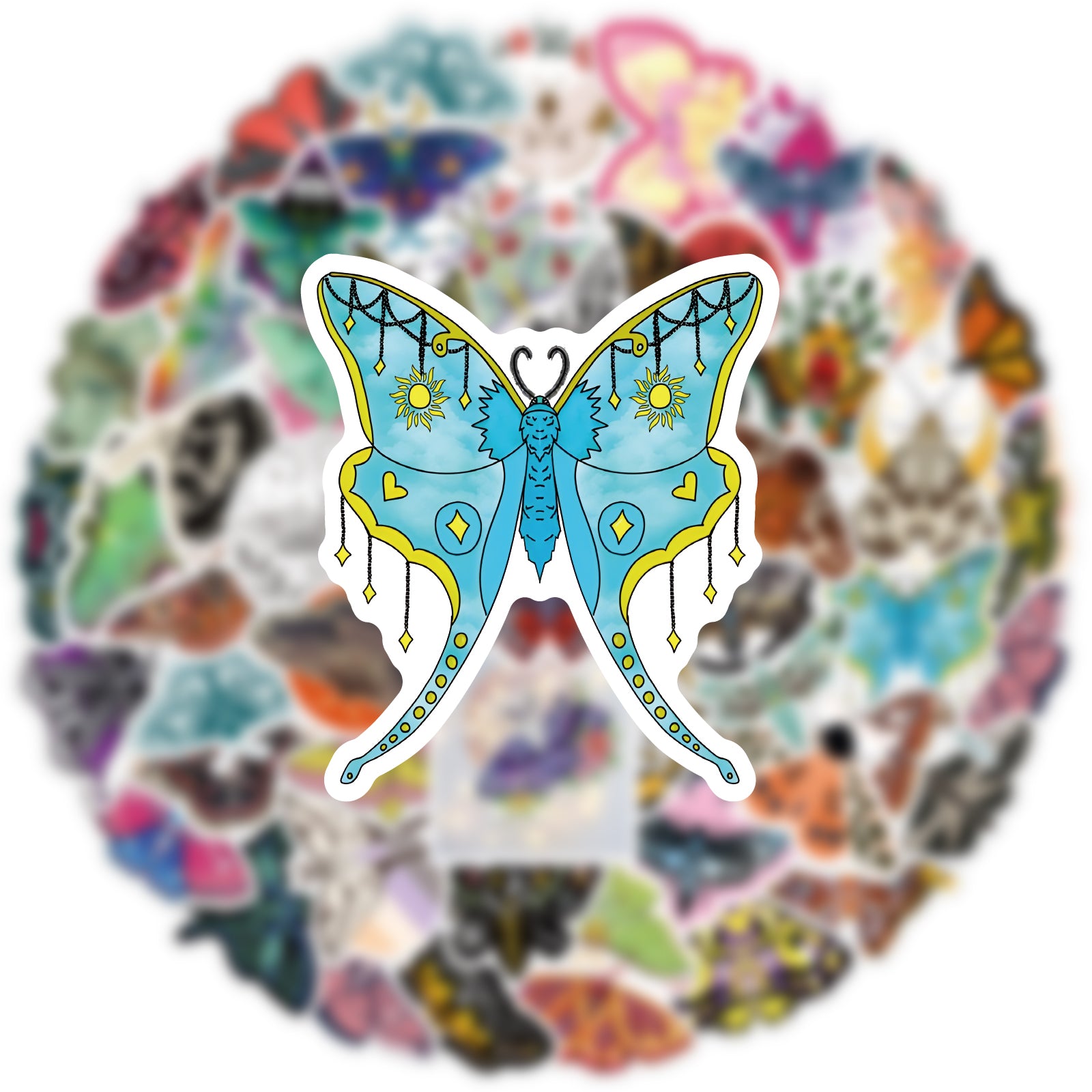 Ghost butterfly Stickers