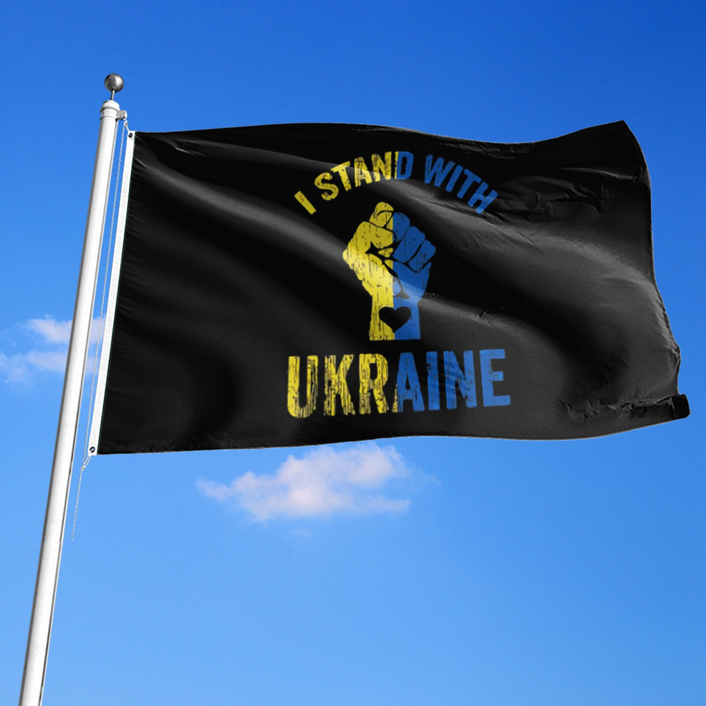 Ukraine Flag I Stand With Ukraine Flag