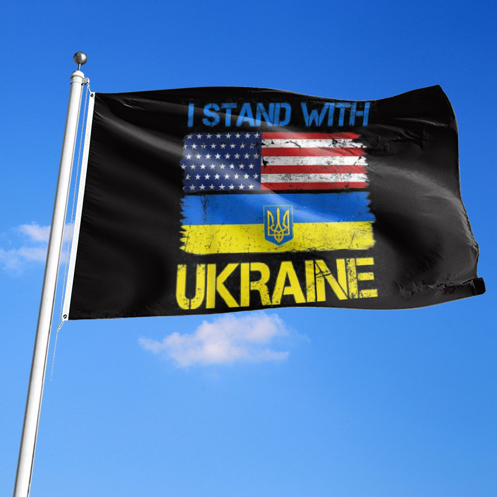 Ukraine Flag I Stand With Ukraine Flag