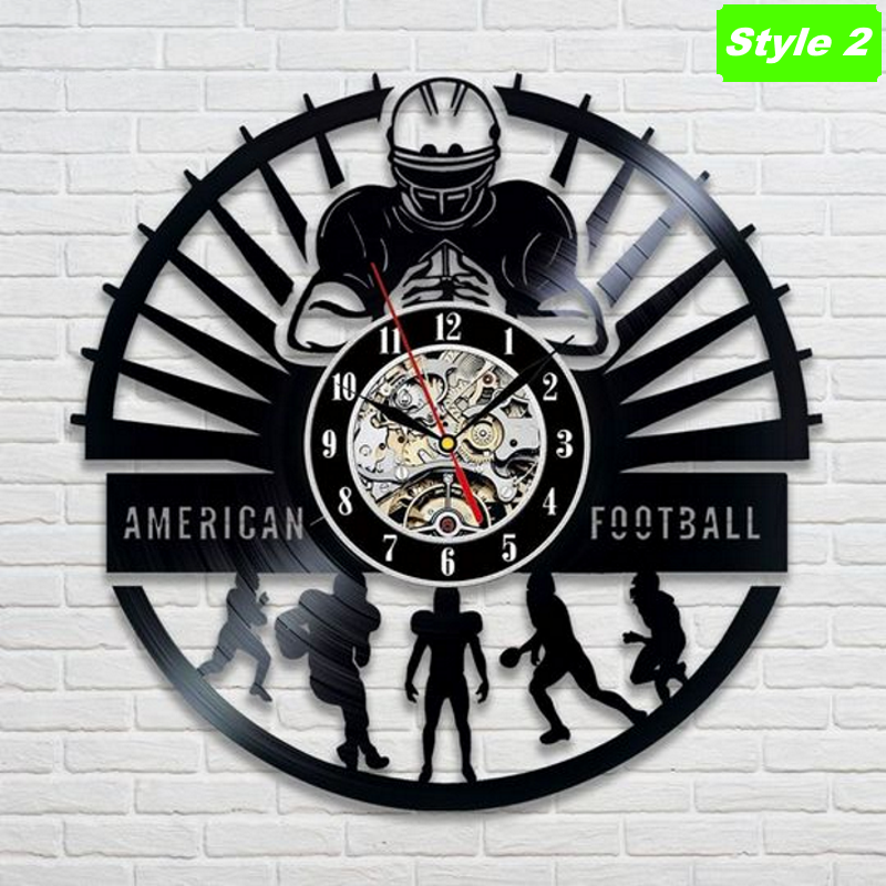 American Football Wall Clock