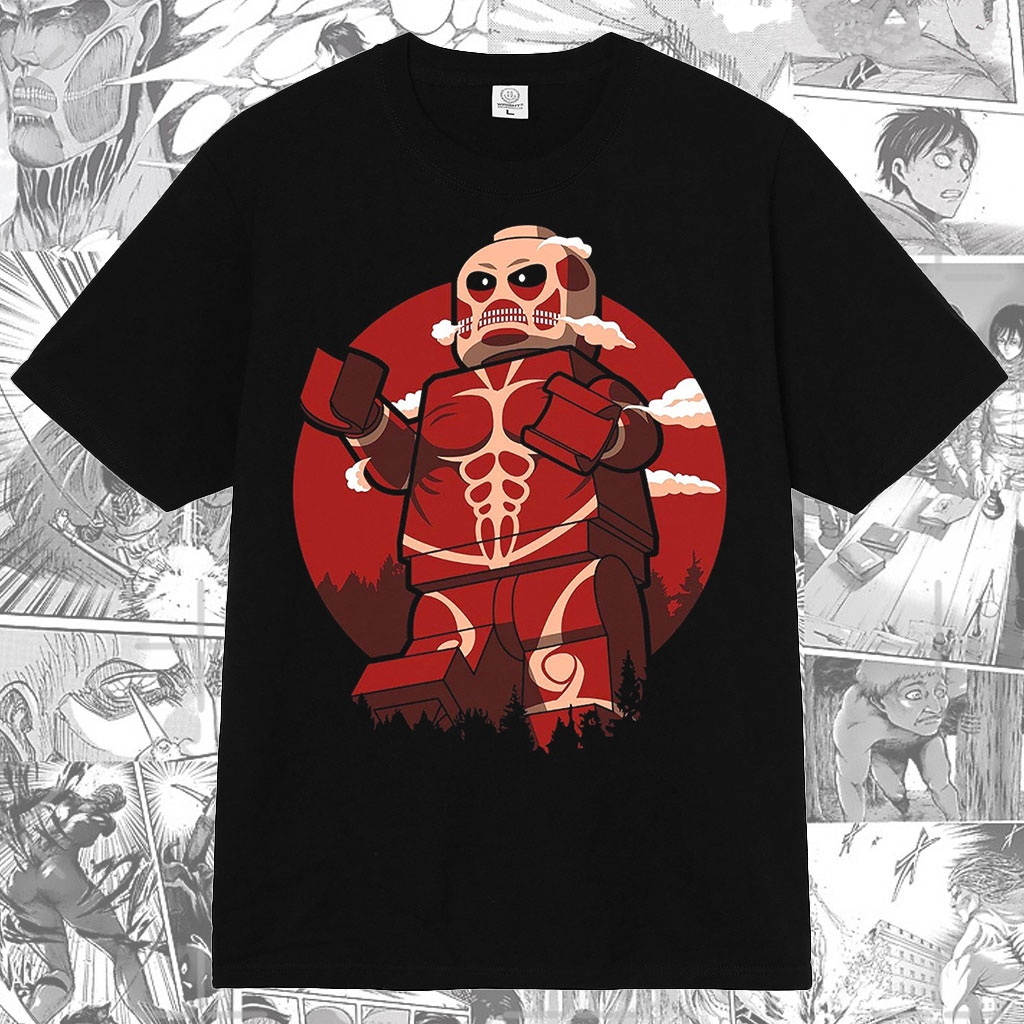 Lego Attack on Titan Anime Manga T-shirt