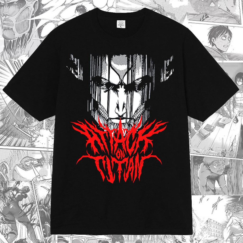 Eren Metal Attack on Titan Anime Manga T-shirt