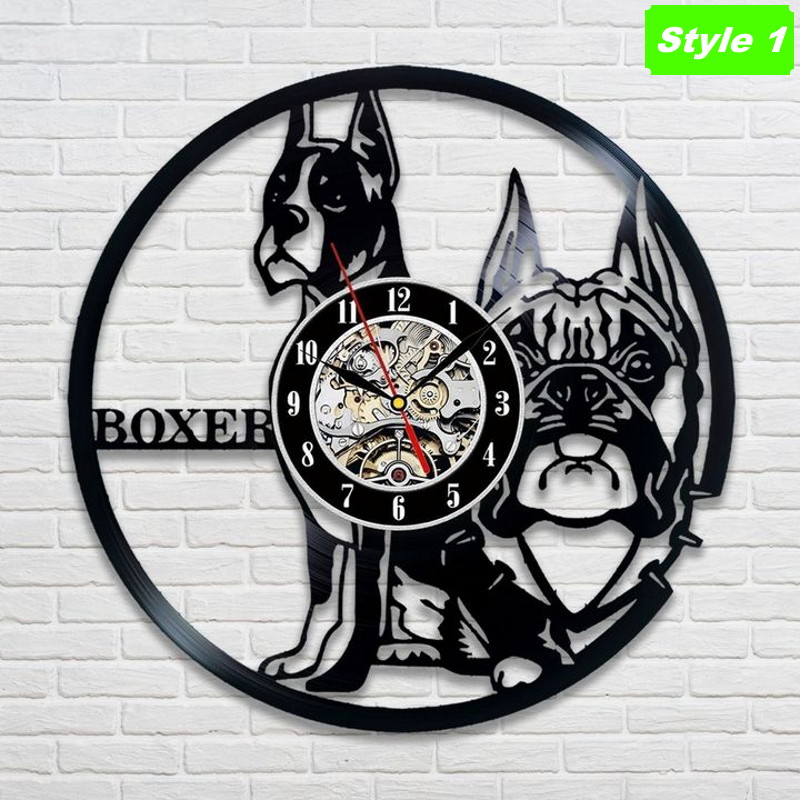 Boxer Dog Wall Clock
