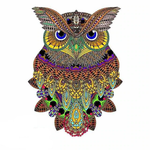 Brown Owl Wooden Jigsaw Puzzle