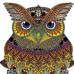 Brown Owl Wooden Jigsaw Puzzle