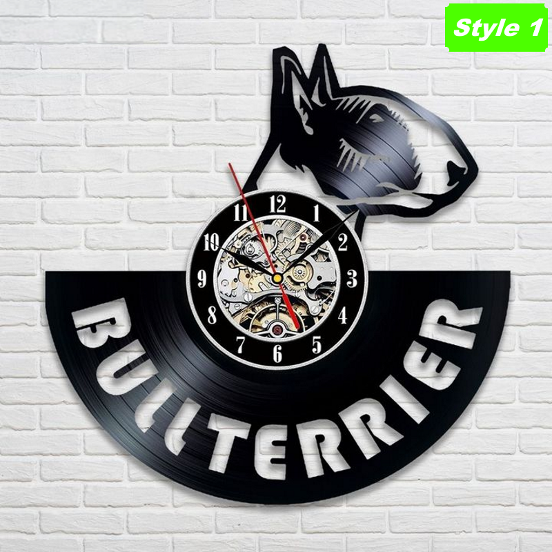 Bull Terrier Wall Clock