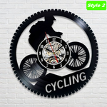 Cycling Wall Clock