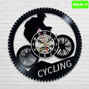 Cycling Wall Clock