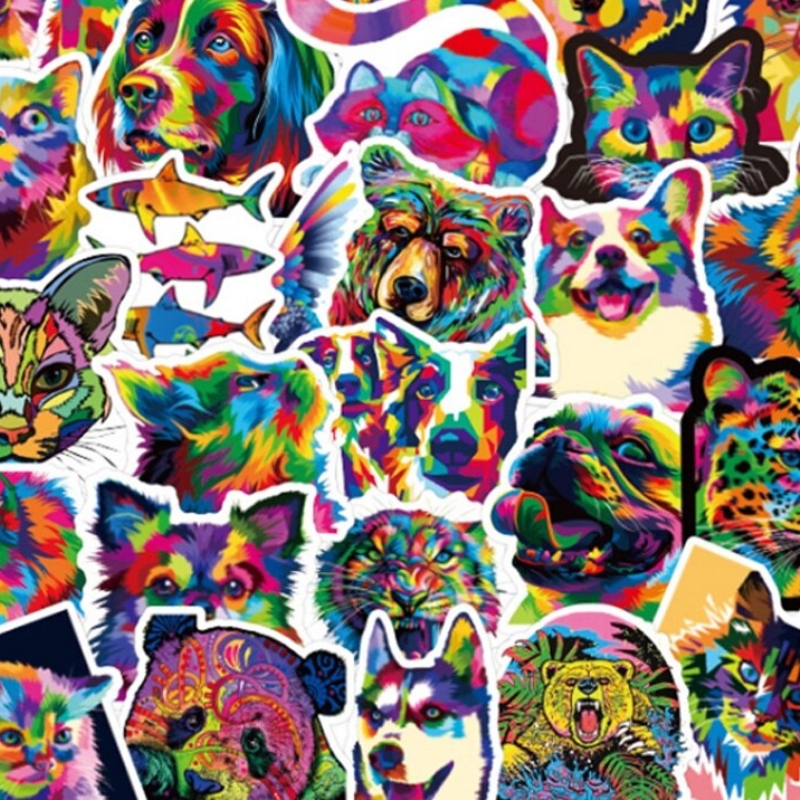 Pets Colorful Stickers