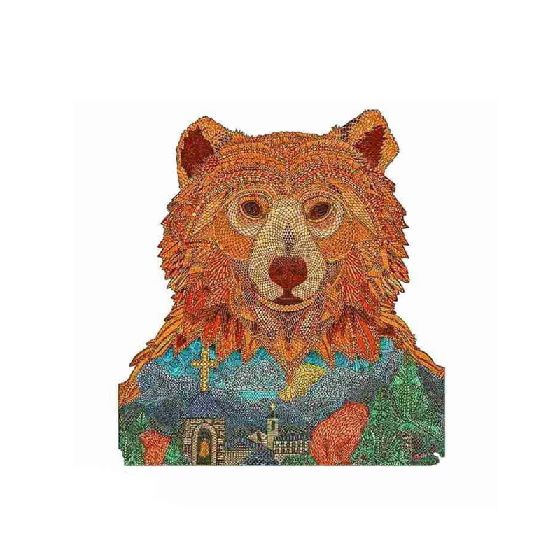 Earth Bear Wooden Jigsaw Puzzle