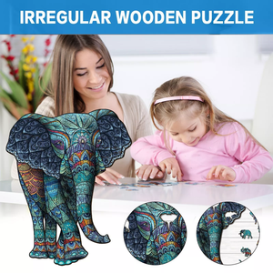 Elephant Wooden Jigsaw Puzzle