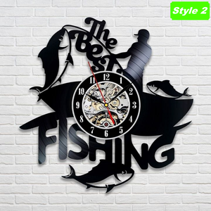 Fishing Wall Clock