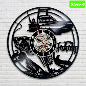 Fishing Wall Clock