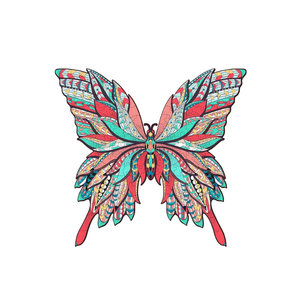 Flower Butterfly Wooden Jigsaw Puzzle