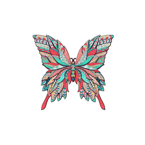 Flower Butterfly Wooden Jigsaw Puzzle