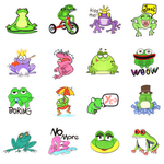 Frog Funny Stickers