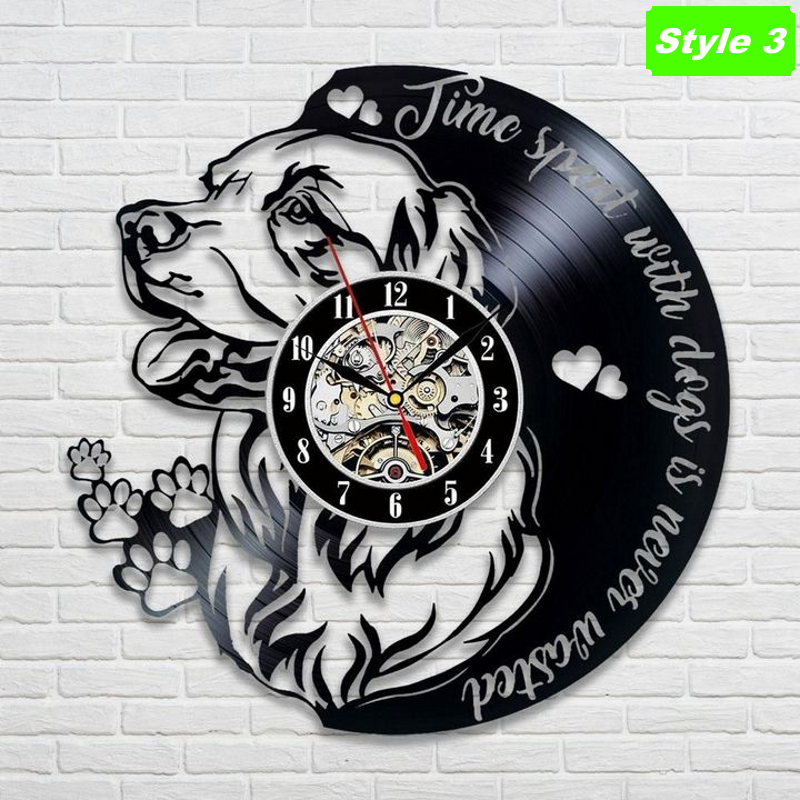 Golden Retriever Wall Clock