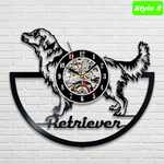 Golden Retriever Wall Clock