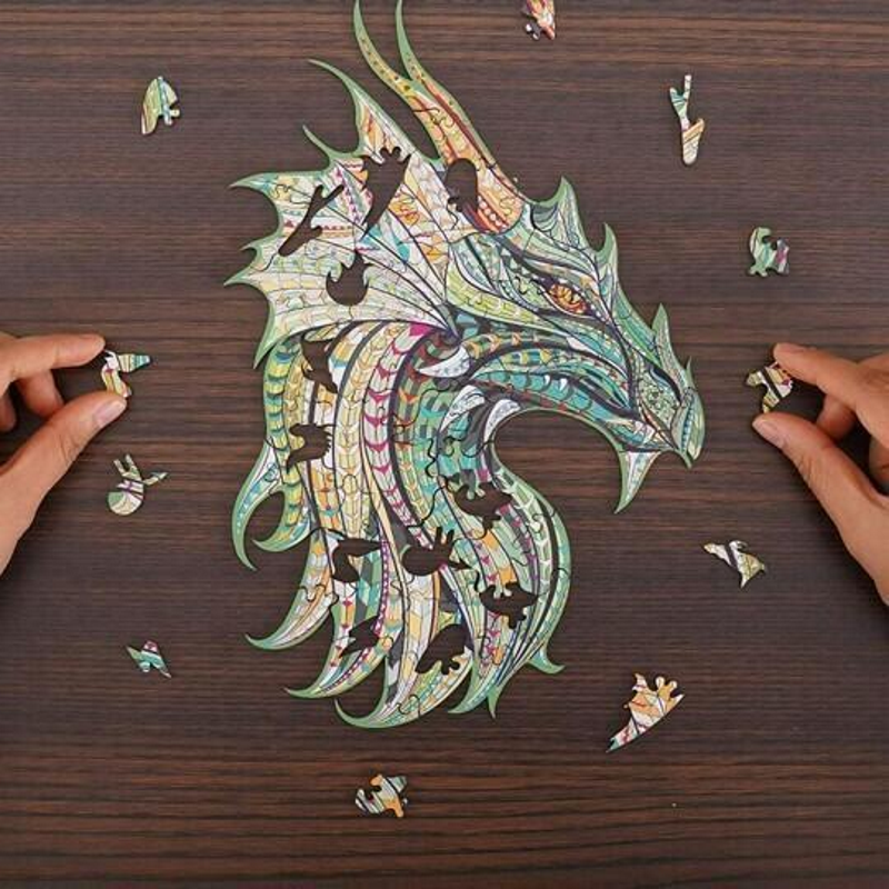 Guardian Dragon Wooden Jigsaw Puzzle