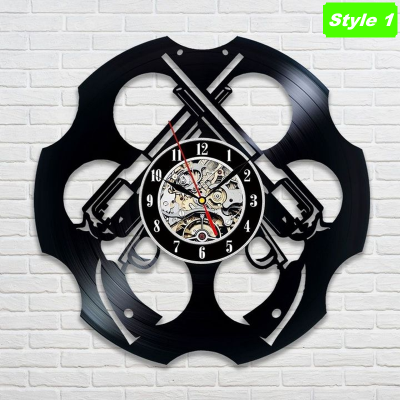 Gun Wall Clock