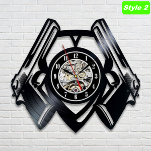 Gun Wall Clock