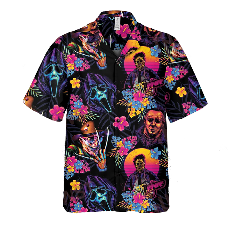 Horror Icon Characters Hawaii Shirt