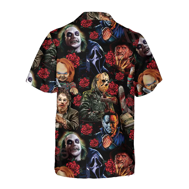 Horror Icon Characters Hawaii Shirt