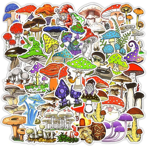 Mushrooms Psychedelic Stickers