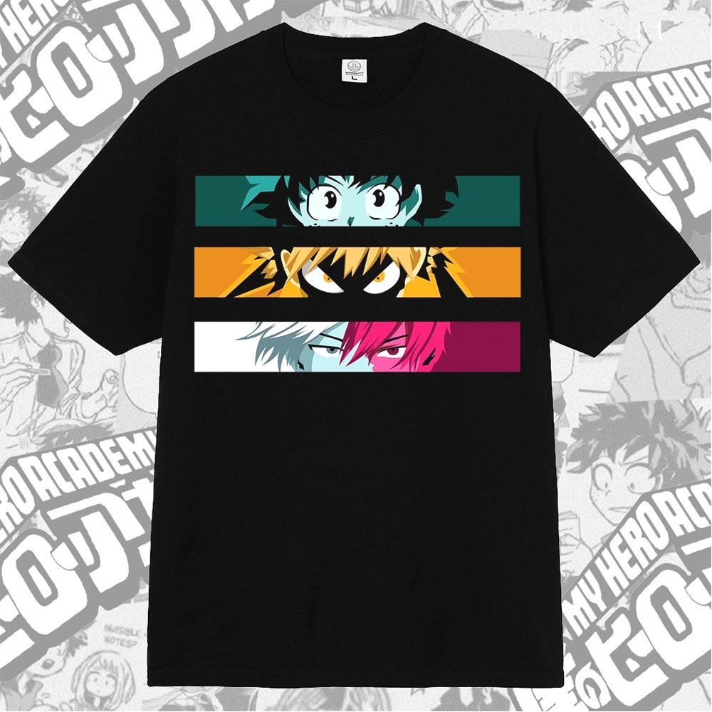 Midoriya Bakugo Todoroki My Hero Academia Anime Manga T-shirt