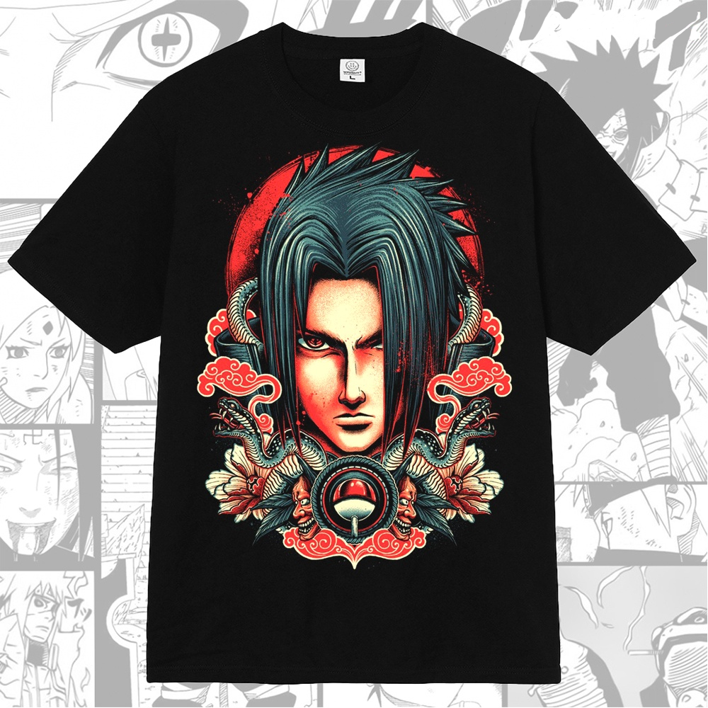 Sasuke Uchiha Saringan Naruto Anime Manga T-shirt