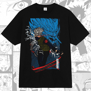 Kakashi Naruto Chidori Susanoo Ninja Anime Manga T-shirt