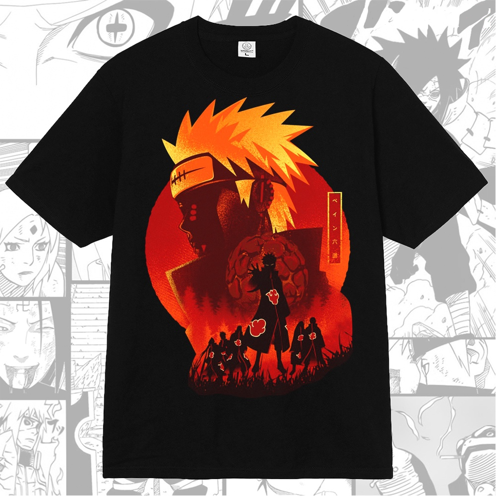 Naruto Pain Akatsuki Rinnegan Anime Manga T-shirt