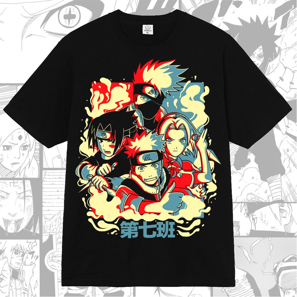 Naruto Sasuke Kakashi Sakura Anime Manga T-shirt