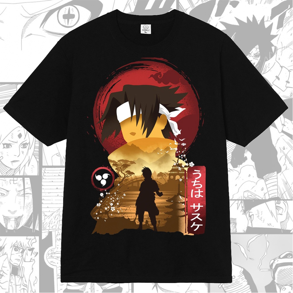 Naruto Sasuke Uchiha Chidori Anime Manga T-shirt