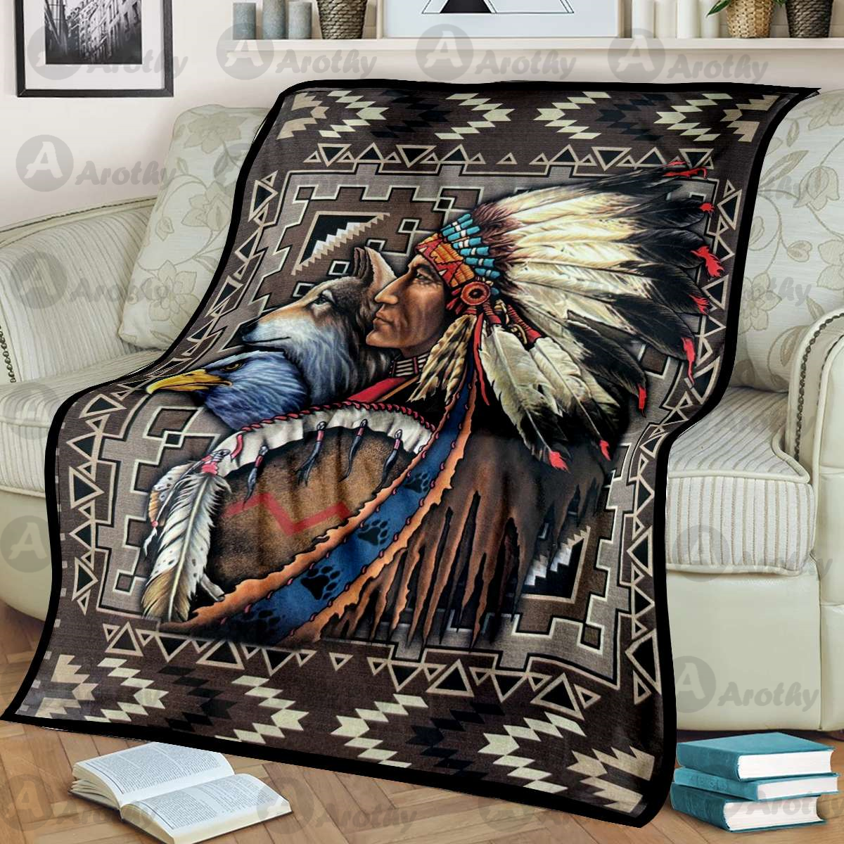 Native Americans Soft Blanket