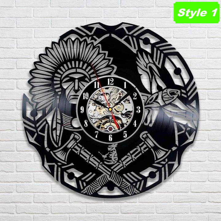 Native American Wall Clock