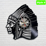 Native American Wall Clock