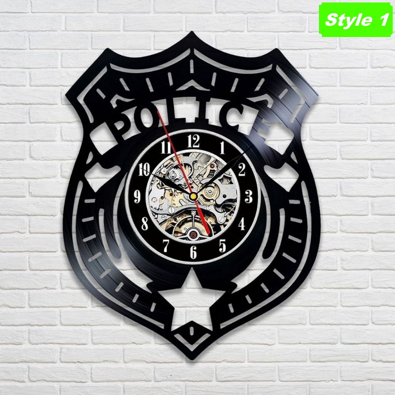 Police Wall Clock