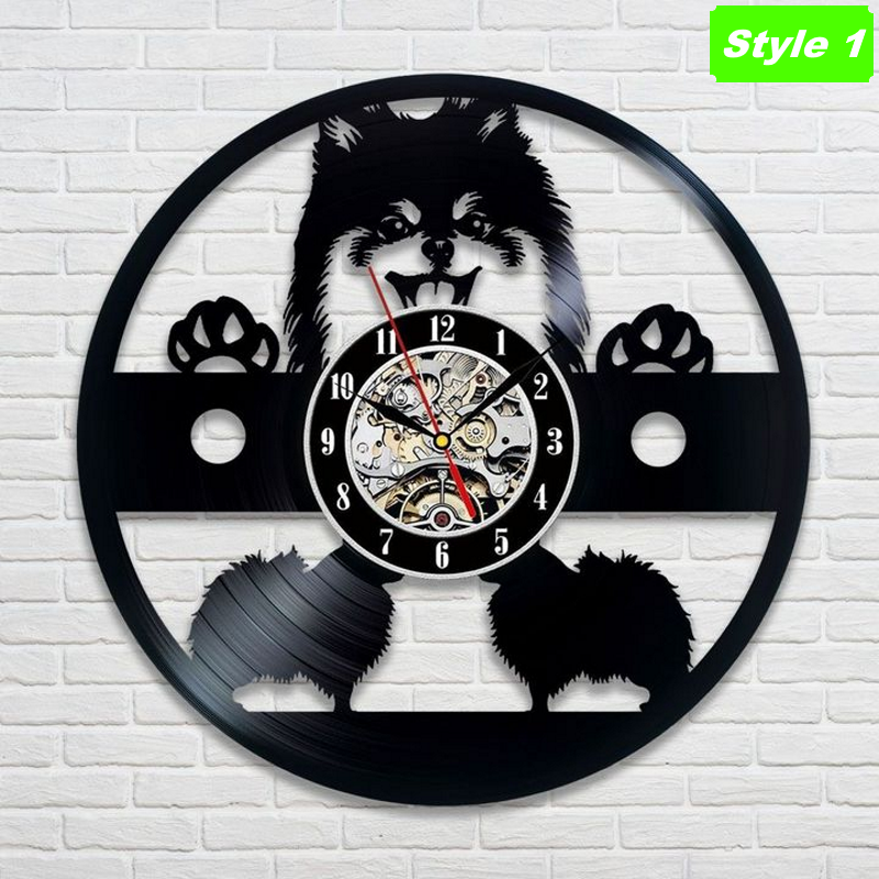 Pomeranian Wall Clock