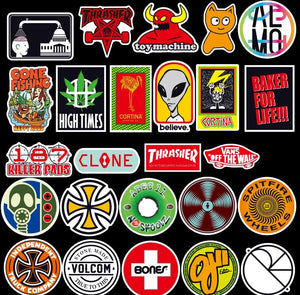 Skateboard Fashion Stickers