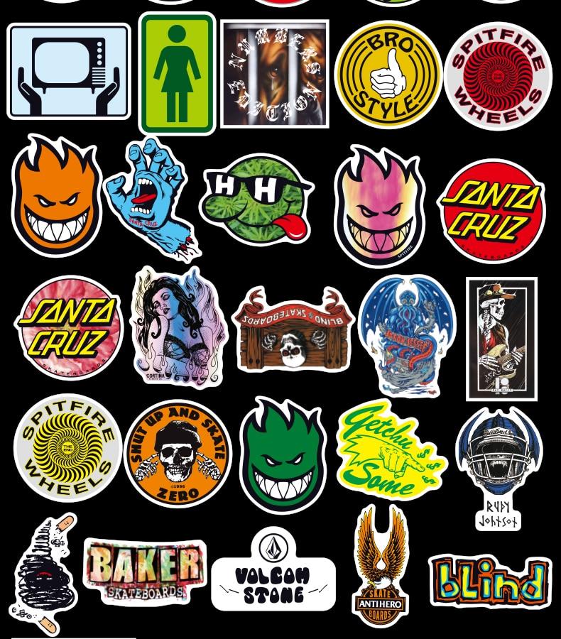 Skateboard Fashion Stickers