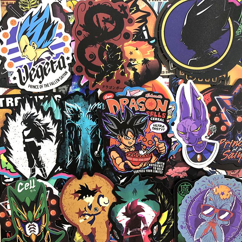 Dragon Ball Super Saiyan Stickers