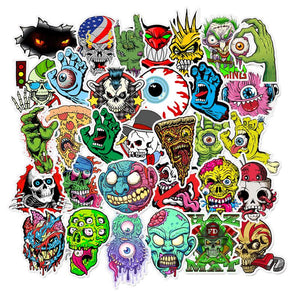 Skeleton Dark Terror Stickers